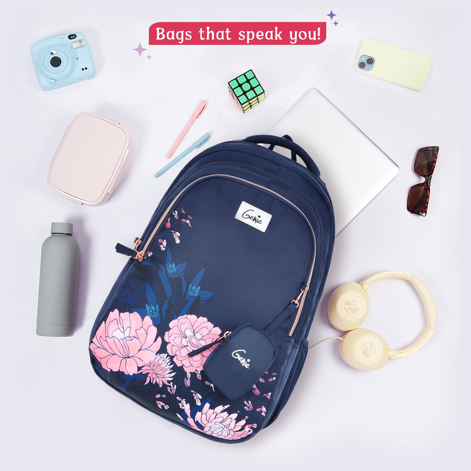 Lovelace 36L Navy Blue School Backpack