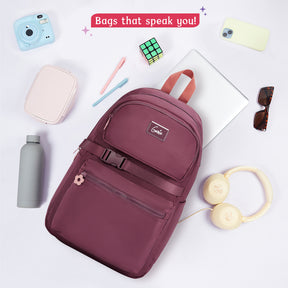 Maple 21L Wine College Backpack With Laptop Sleeve