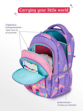 Fun pop Small Backpack for Kids - Purple