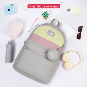 Essence 28L Grey Laptop Backpack With Raincover