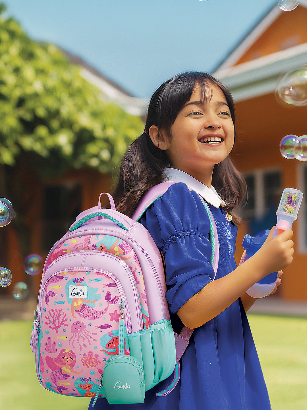 Bubbles Small Backpack for Kids - Lavender