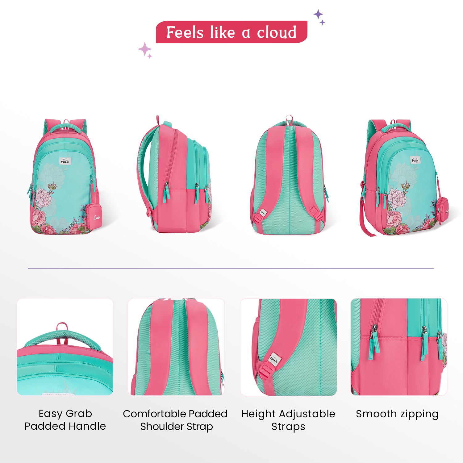 Juliet 36L Teal School Backpack