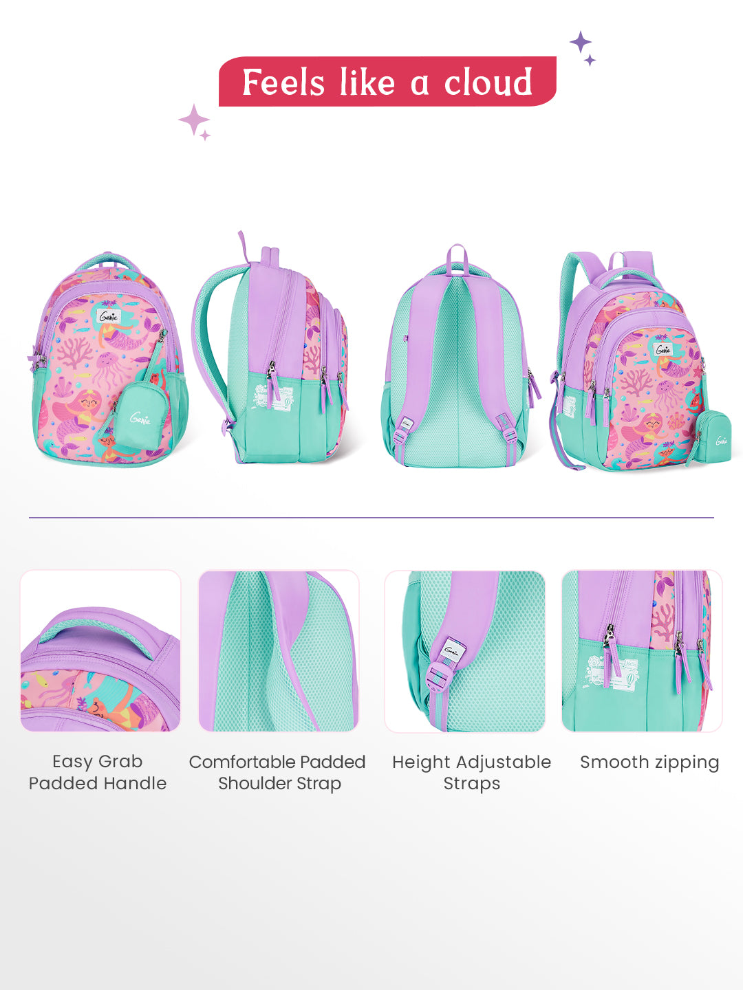 Bubbles Small Backpack for Kids - Lavender