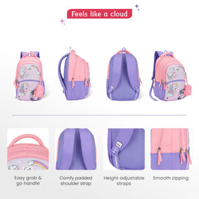 Stardew 27L Lavender School Backpack