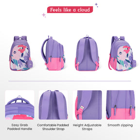 Alice 36L Lavender School Backpack