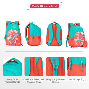 Unicornstar Small Backpack for Kids - Coral