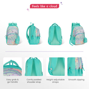 Pixie 27L Teal School Backpack