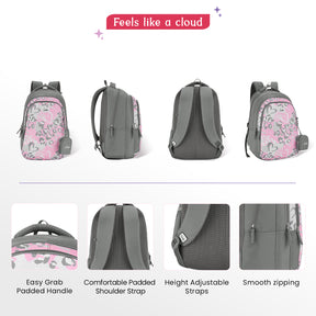 Laena 36L Grey School Backpack