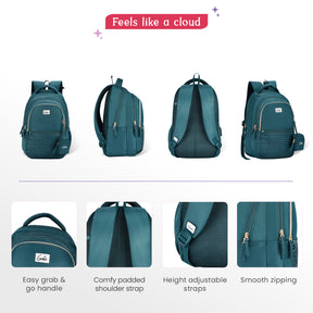 Jewel 27L Teal School Backpack