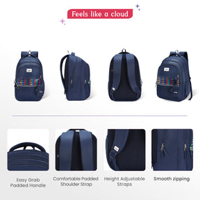 Celeste 36L Navy Blue Laptop Backpack