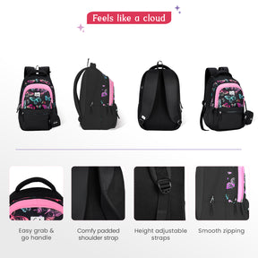 Nectar 27L Black School Backpack