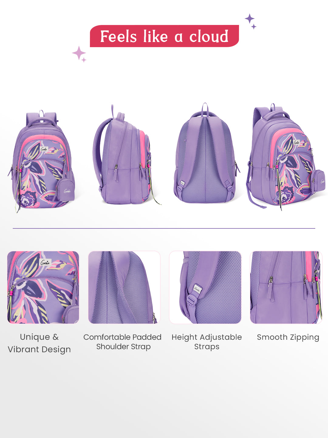 Enchant 27L School Backpack - Purple