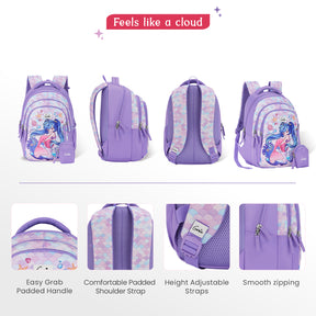 Mermaid Small Backpack for Kids - Lavender