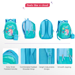 Unicorndream Small Backpack for Kids - Green