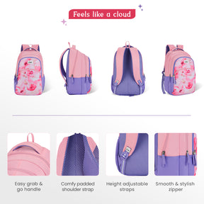 Elsie 36L Lavender Laptop Backpack With Raincover