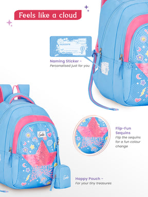Starlis Small Backpack for Kids - Blue