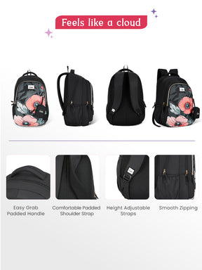 Aurela 36L School Backpack - Black