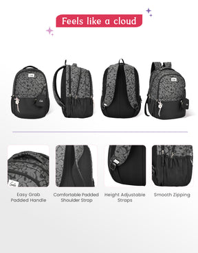 Eleanor 40L Laptop Backpack With Raincover - Black