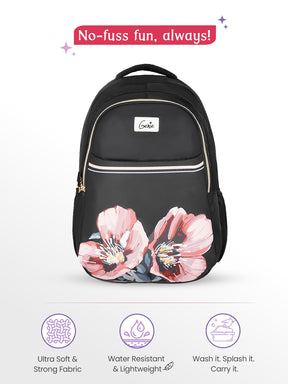 Evepetal 36L Laptop Backpack With Raincover - Black