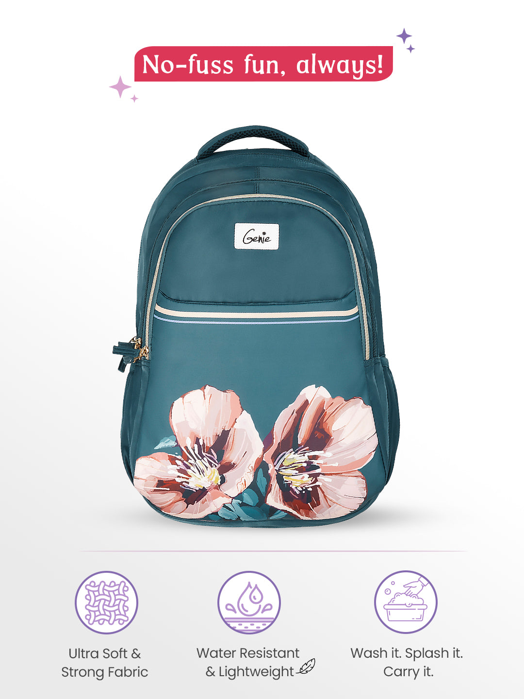 Evepetal 36L Laptop Backpack With Raincover - Dark Green