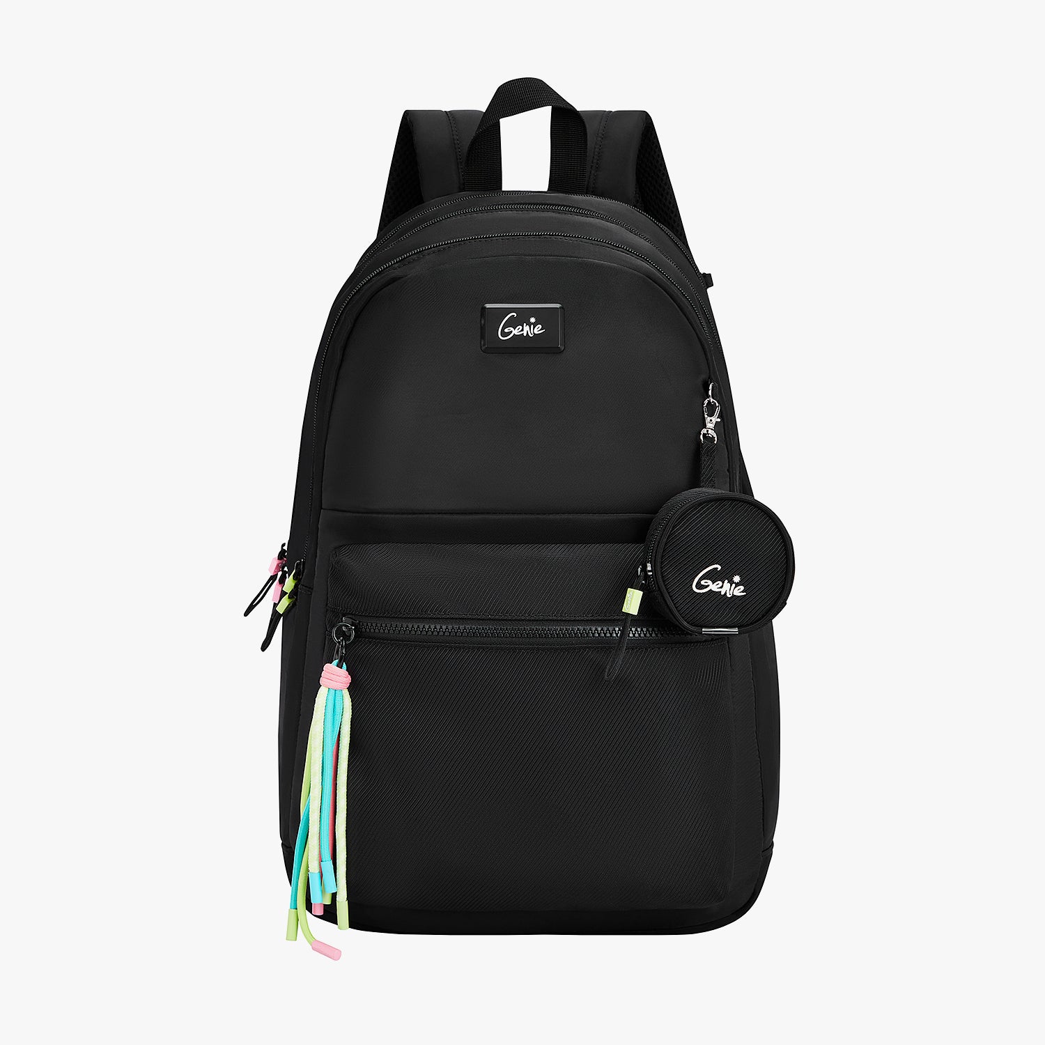 Sleek 28L Black Laptop Backpack With Raincover