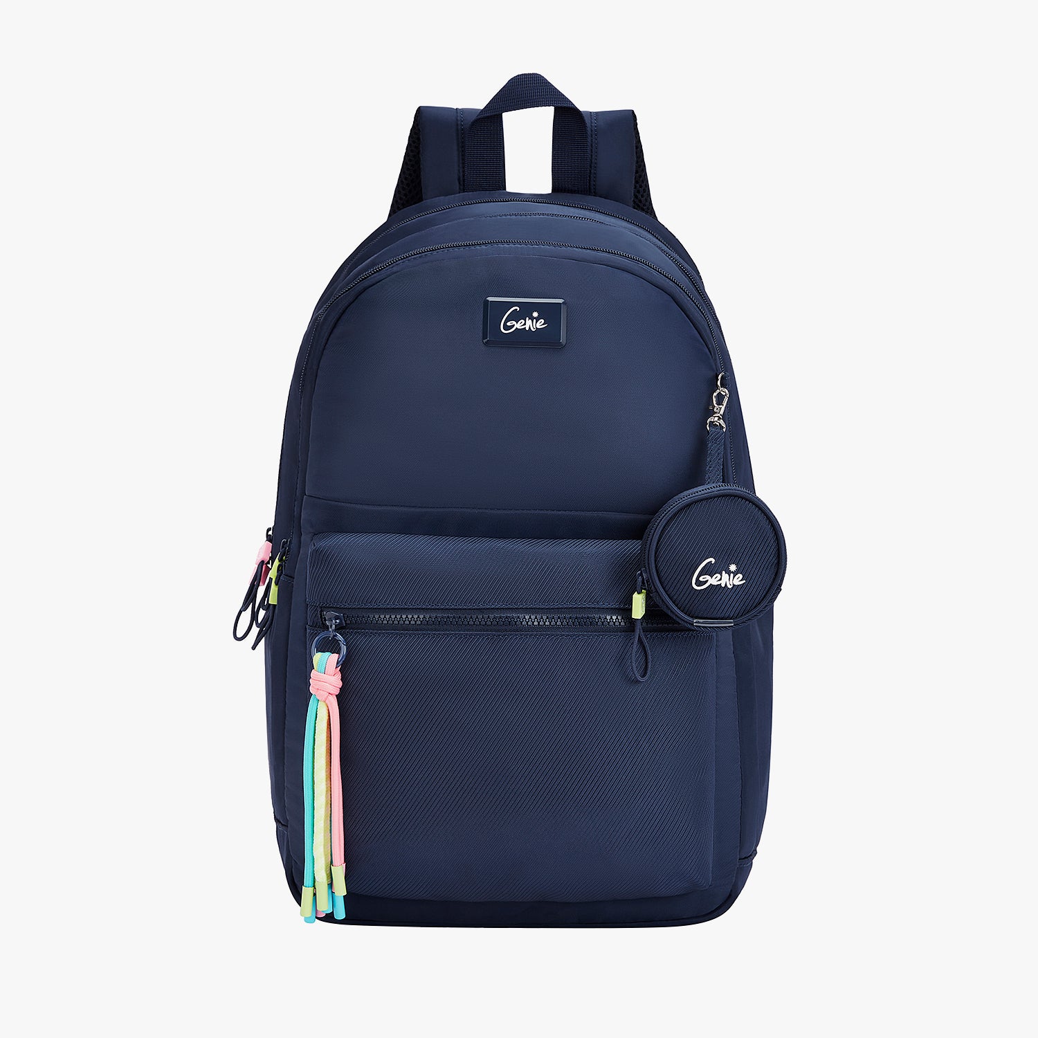 Sleek 28L Navy Blue Laptop Backpack With Raincover