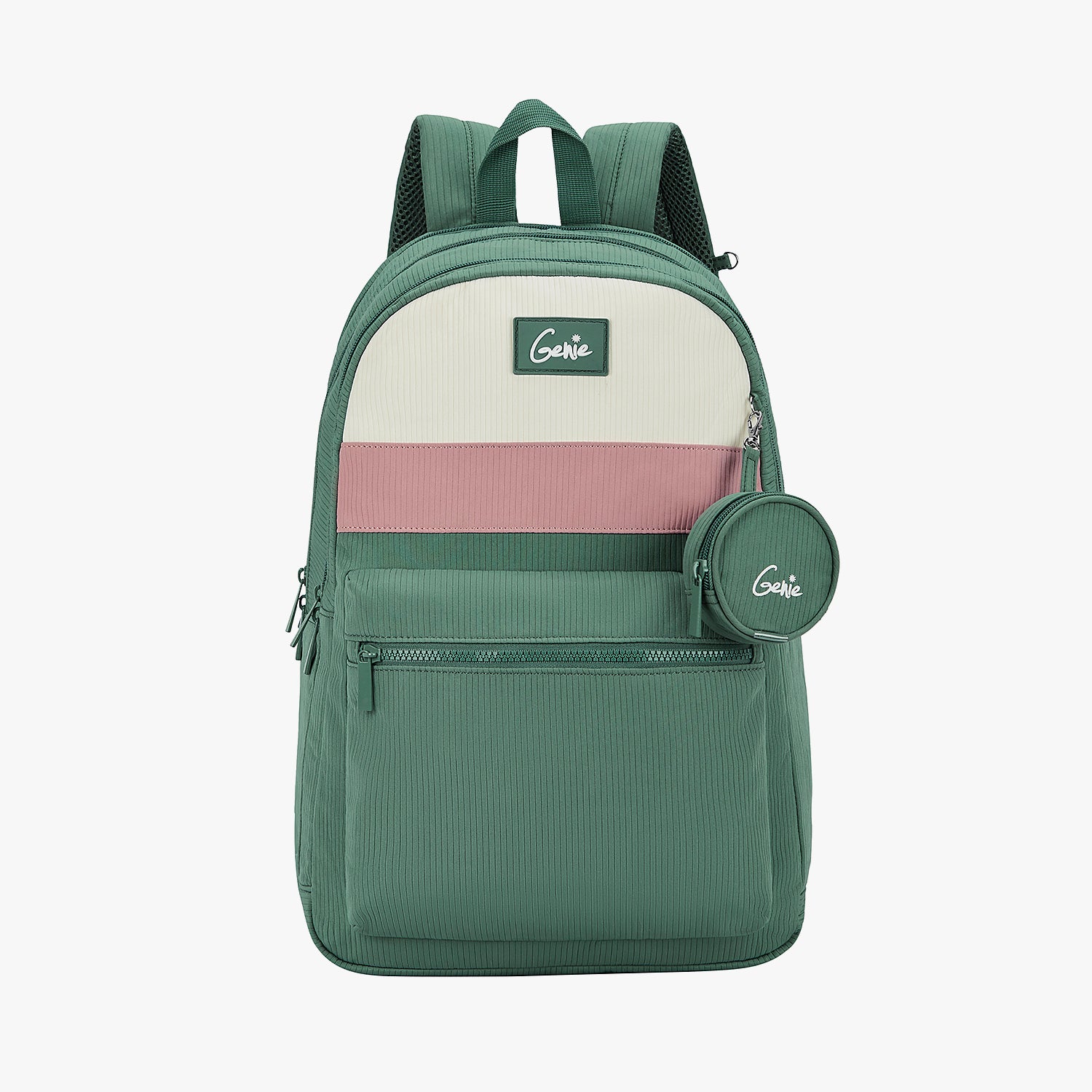 Essence 28L Green Laptop Backpack With Raincover