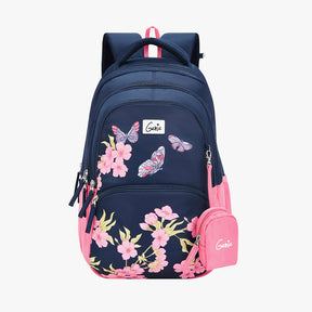 Lilac 27L Navy Blue School Backpack