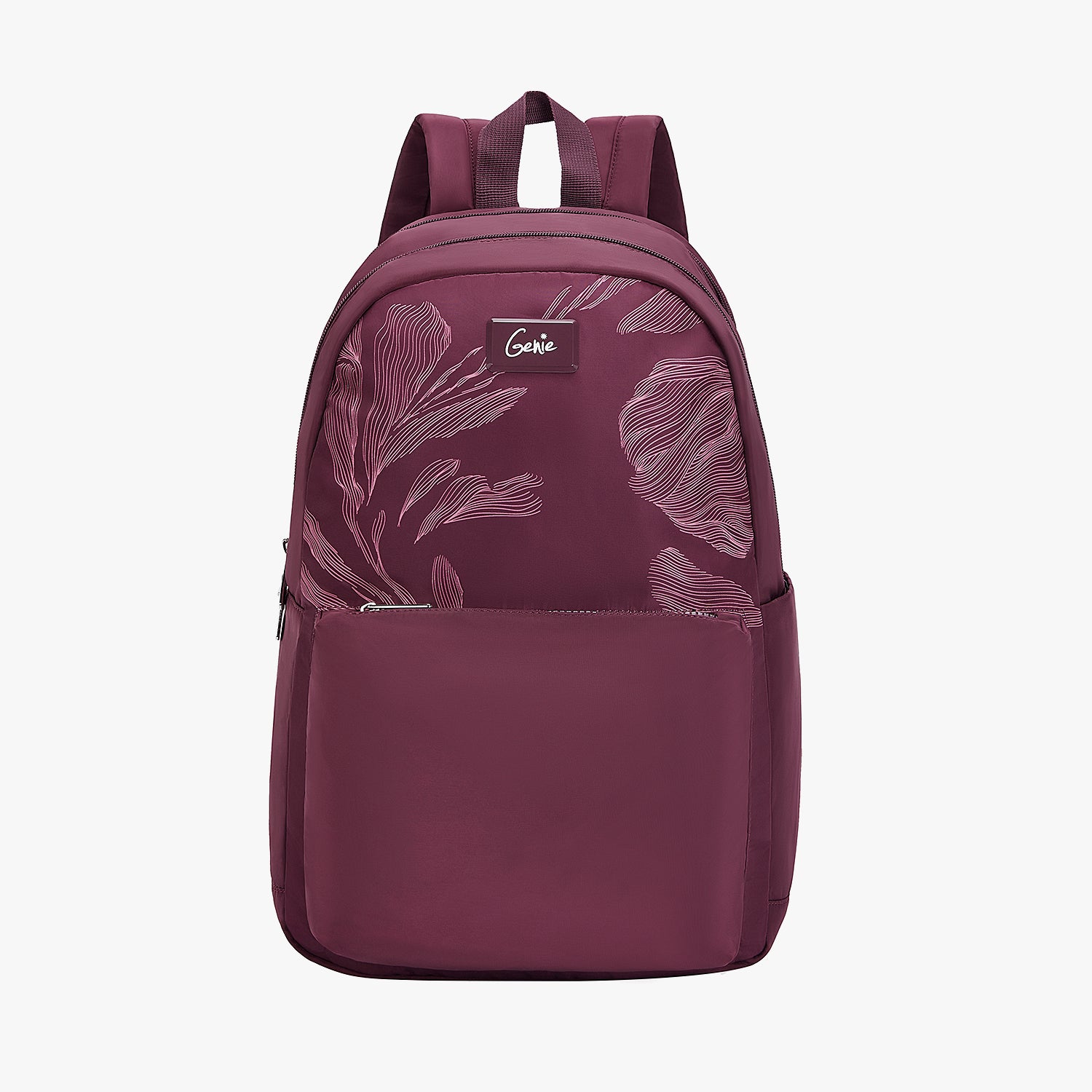 Ashlyn 21L Wine Red College Backpack With Laptop Sleeve