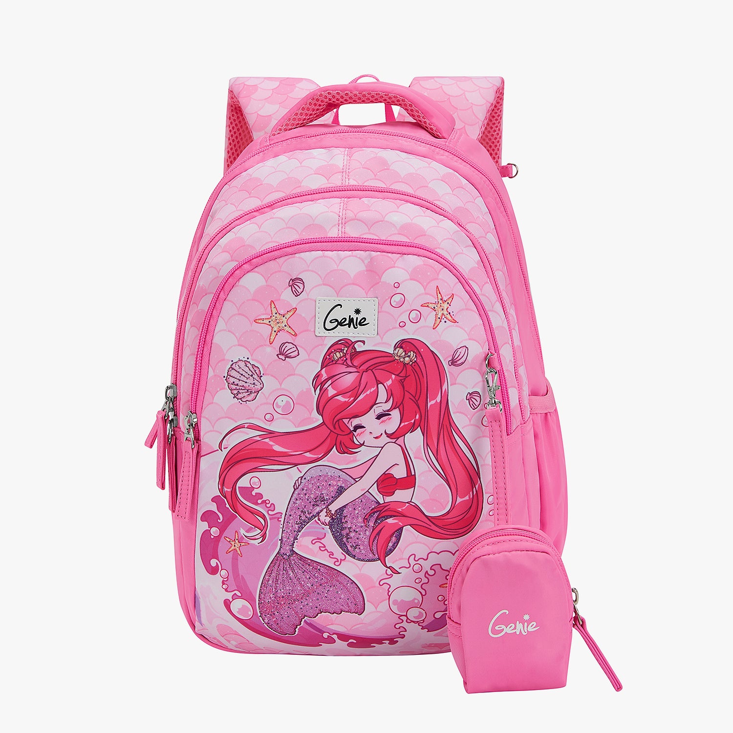 Mermaid Small Backpack for Kids - Pink