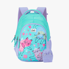 Purrfect Small Backpack for Kids - Teal