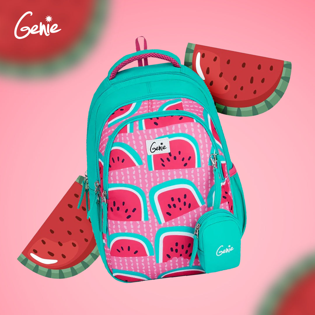 Fruity Small Backpack for Kids - Teal With Comfortable Padding
