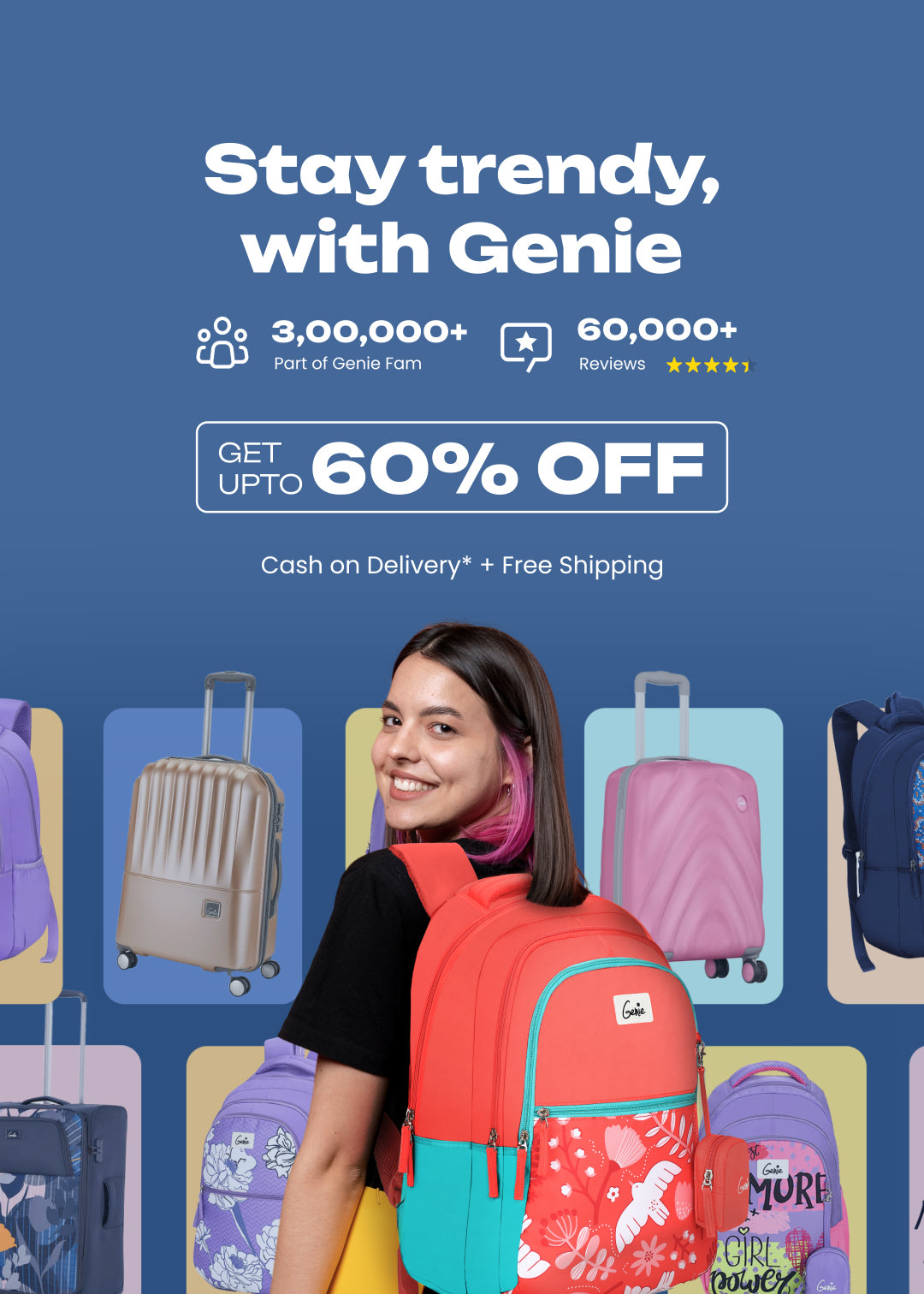 Clove Coral School Bag for Girls in India - Genie