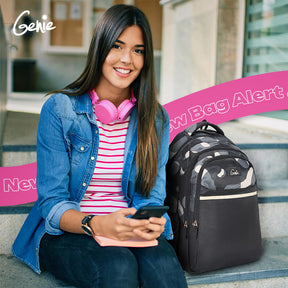 Genie Cleo 36L Black Laptop Backpack