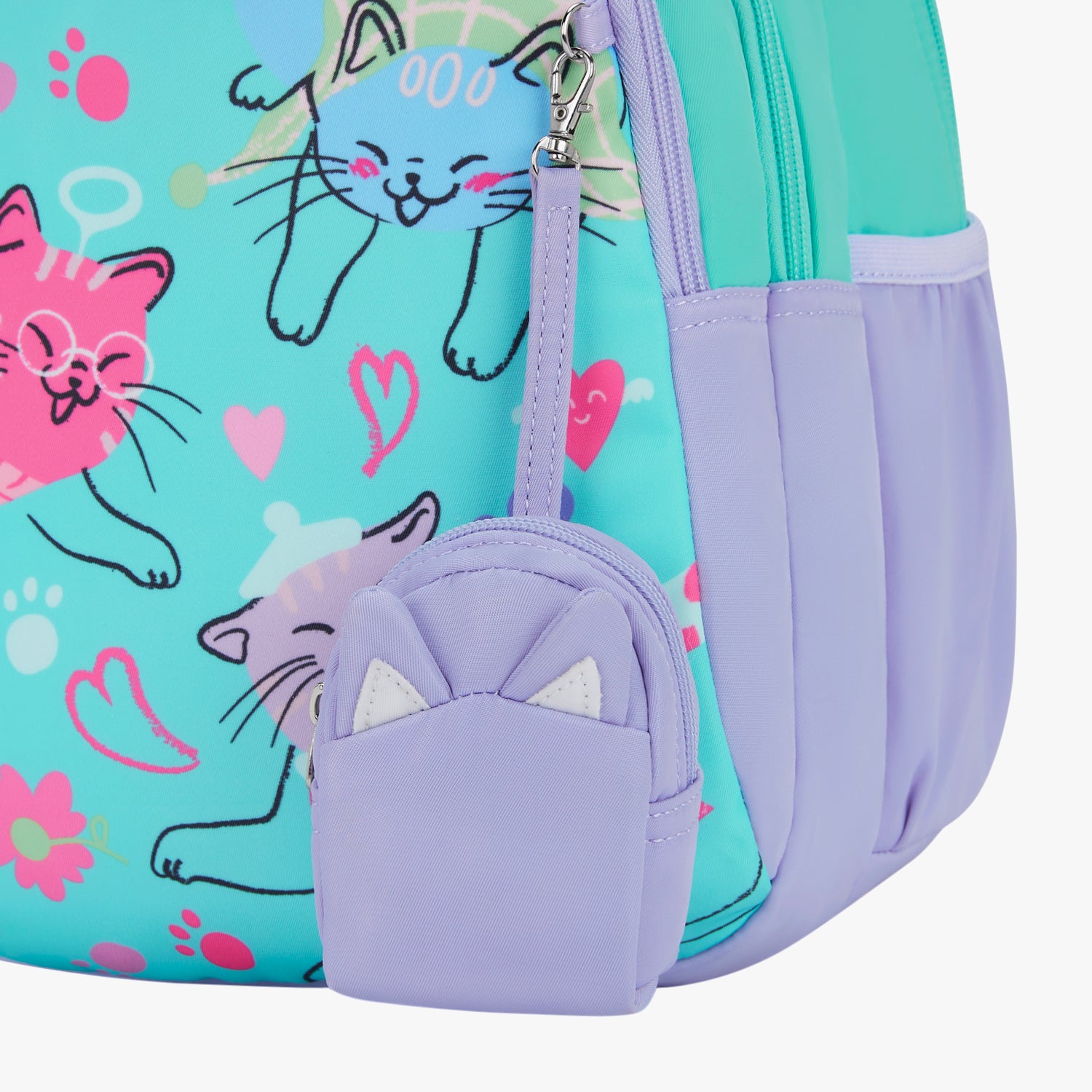 Purrfect Small Backpack for Kids - Teal