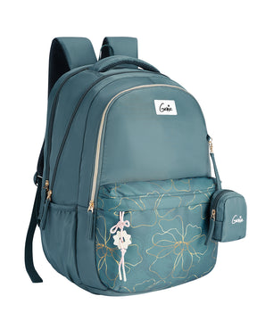Marilit 40L Laptop Backpack With Raincover - Dark Green