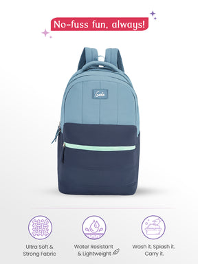 Marshmellow 36L Laptop Backpack With Raincover - Navy Blue