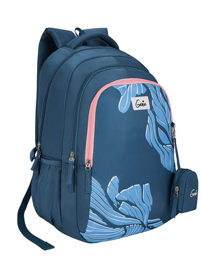 Mira 36L School Backpack - Navy Blue