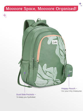 Mira 36L School Backpack - Sage Green