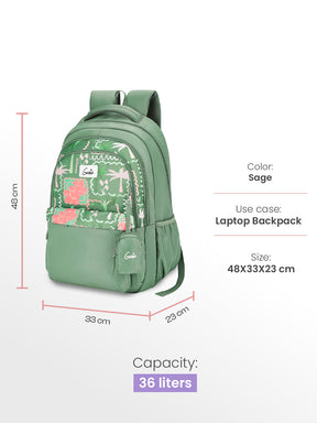 Mirana 36L Laptop Backpack - Sage