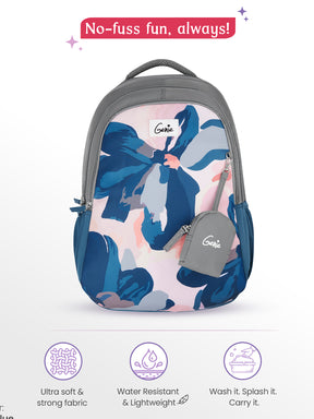 NightFern 36L School Backpack - Blue