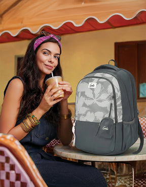 Petone 40L Laptop Backpack With Raincover - Grey