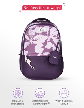 Petone 40L Laptop Backpack With Raincover - Wine Red