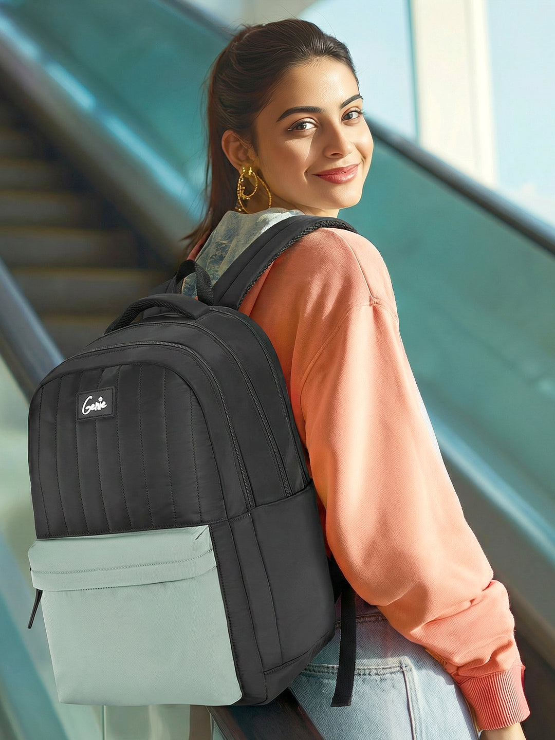 Quillet 36L Laptop Backpack With Raincover - Green