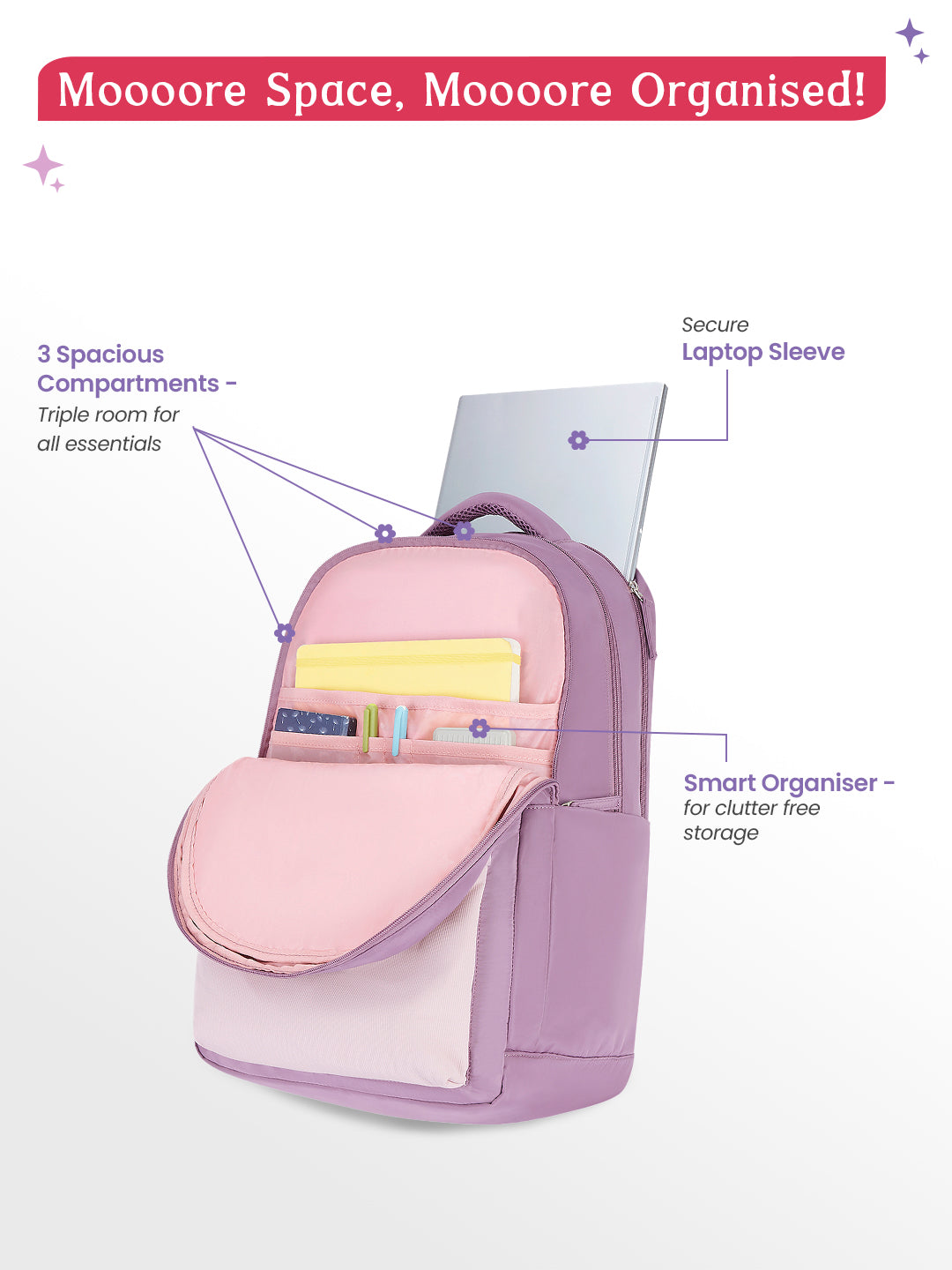 Quillet 36L Laptop Backpack With Raincover - Wine Red