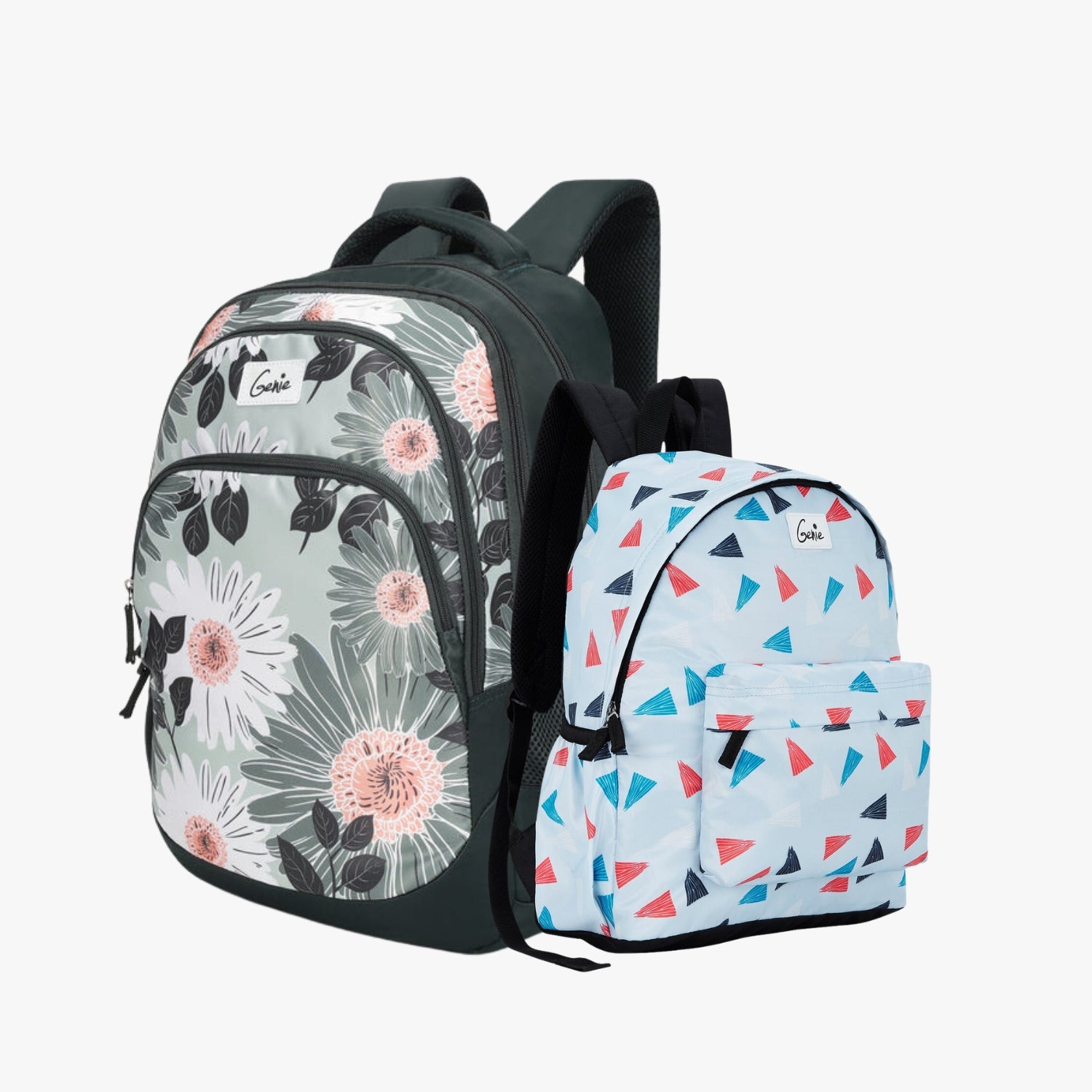 Genie School Backpack and Casual Backpack Combo