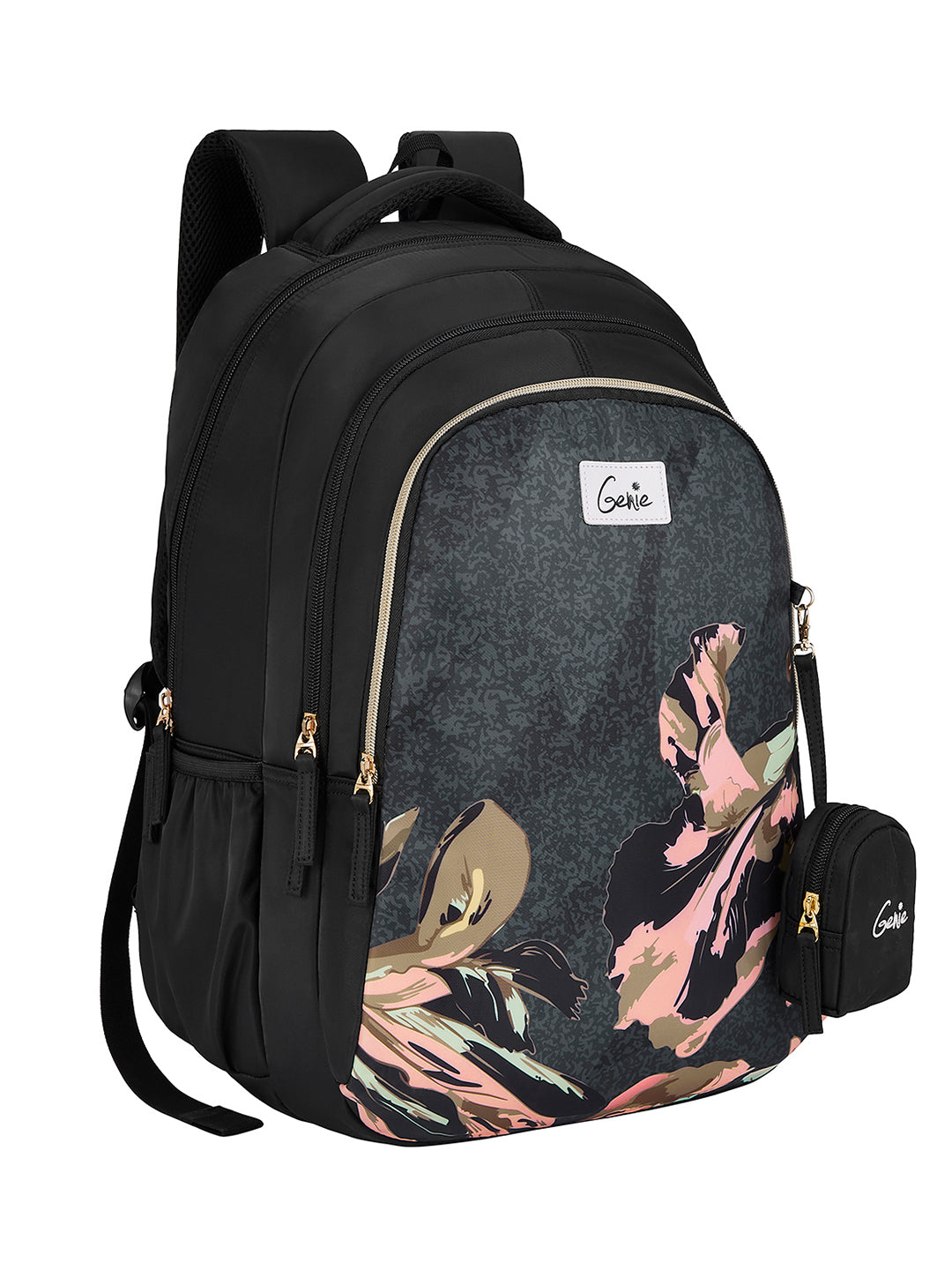 Sea Bloom 36L School Backpack - Black