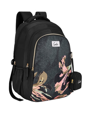 Sea Bloom 36L School Backpack - Black