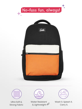 Snuggle 36L Laptop Backpack With Raincover - Black