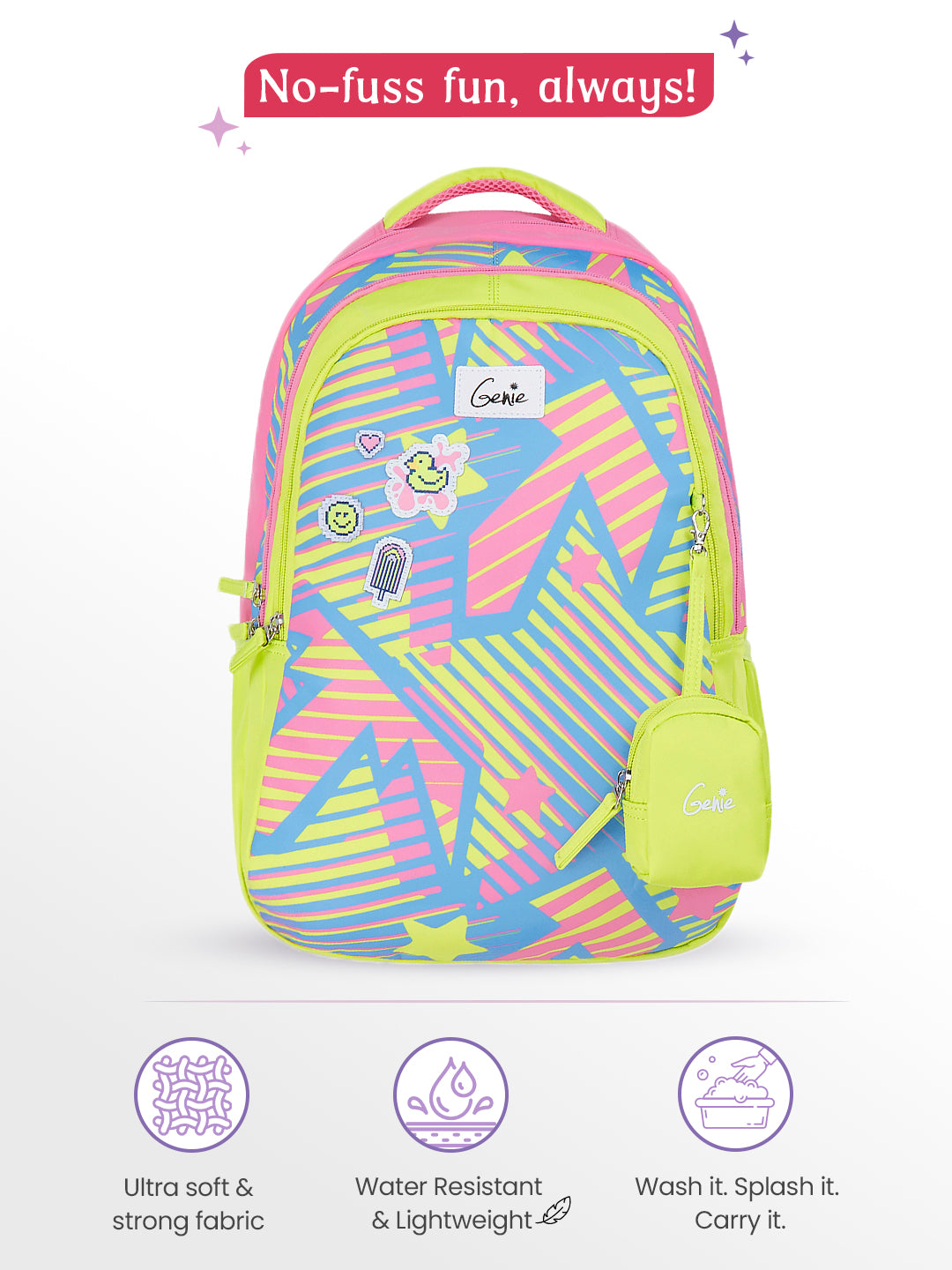 Sparkit 36L School Backpack - Neon Green